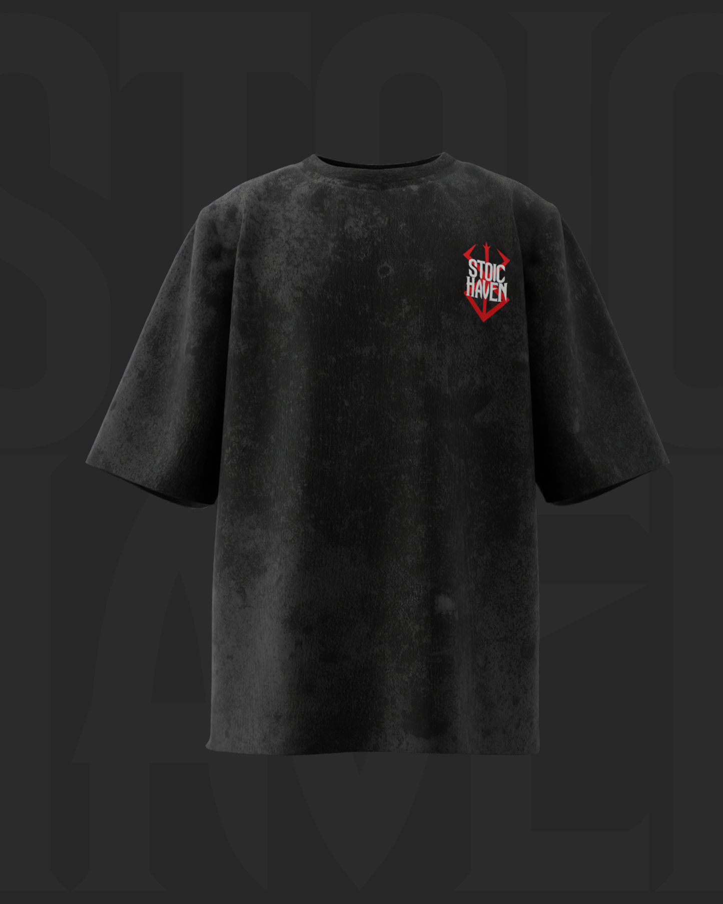 SKULL BERSERK • ACID WASHED OVERSIZED T-SHIRT