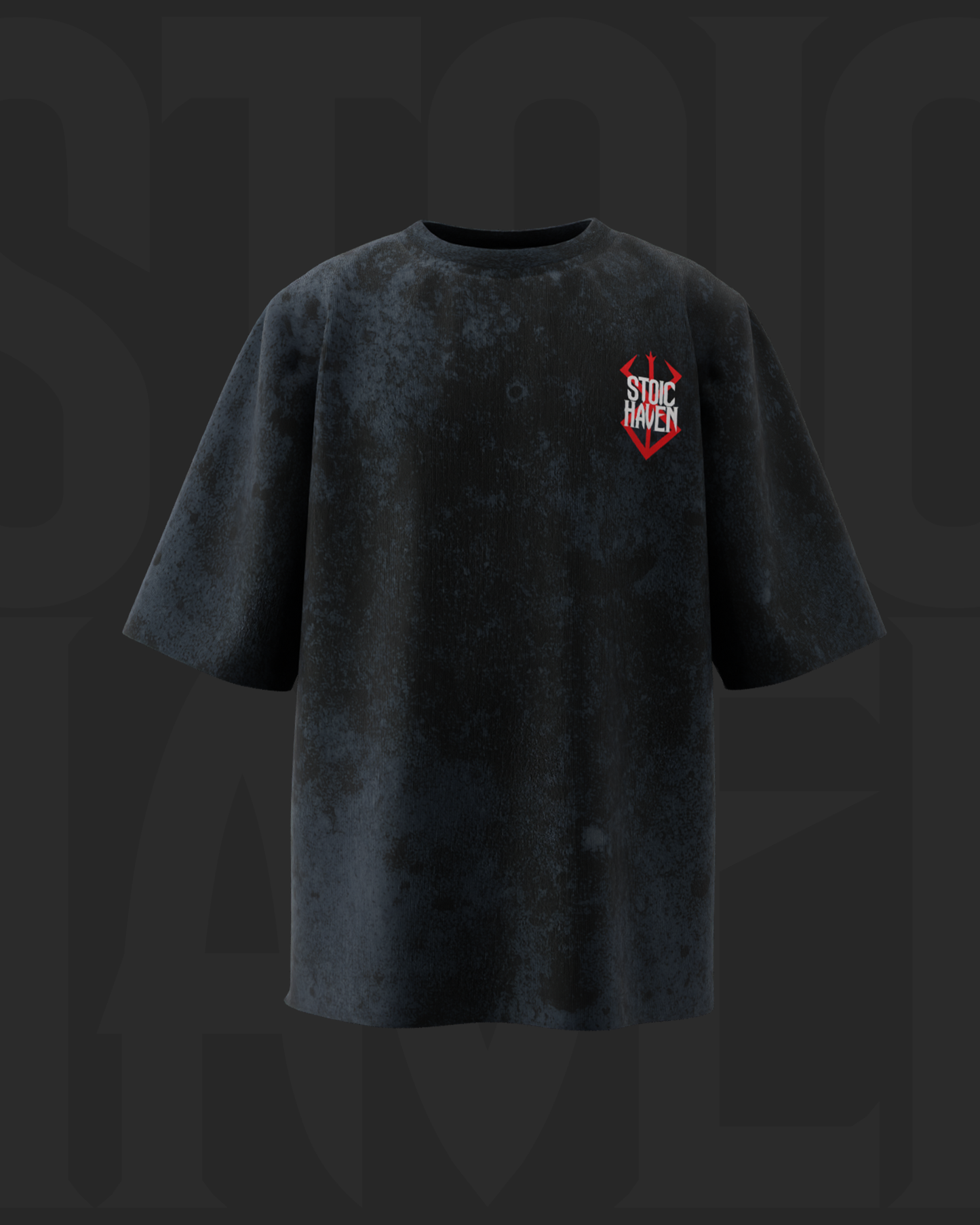 SKULL BERSERK • ACID WASHED OVERSIZED T-SHIRT